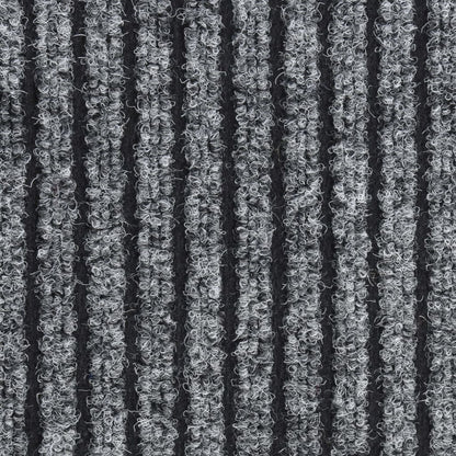 Berkfield Doormat Striped Grey 60x80 cm