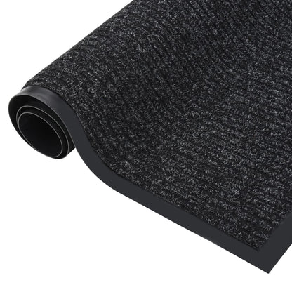 Berkfield Doormat  Striped Anthracite 40x60 cm