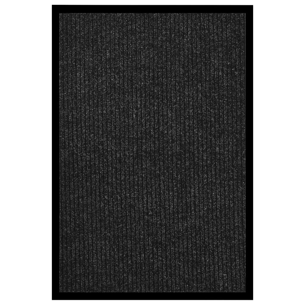 Berkfield Doormat Striped Anthracite 80x120 cm