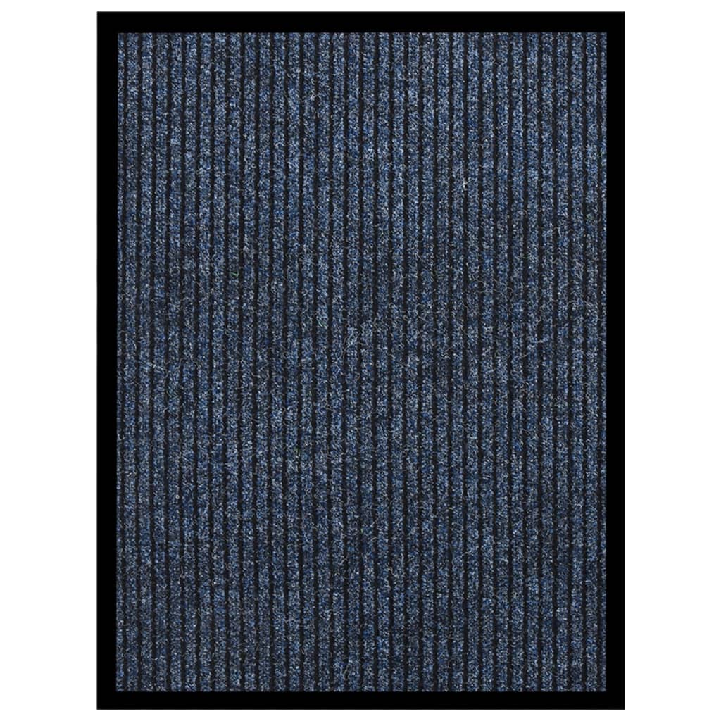 Berkfield Doormat Striped Blue 60x80 cm