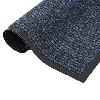 Berkfield Doormat Striped Blue 60x80 cm