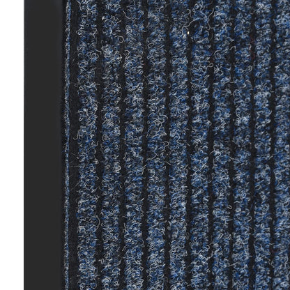 Berkfield Doormat Striped Blue 60x80 cm