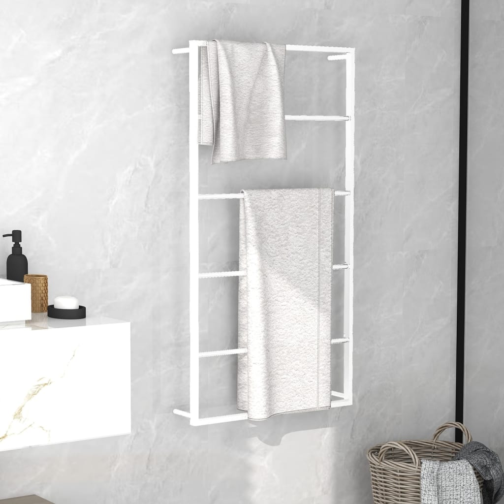 Berkfield Towel Rack White 60x10x116 cm Steel