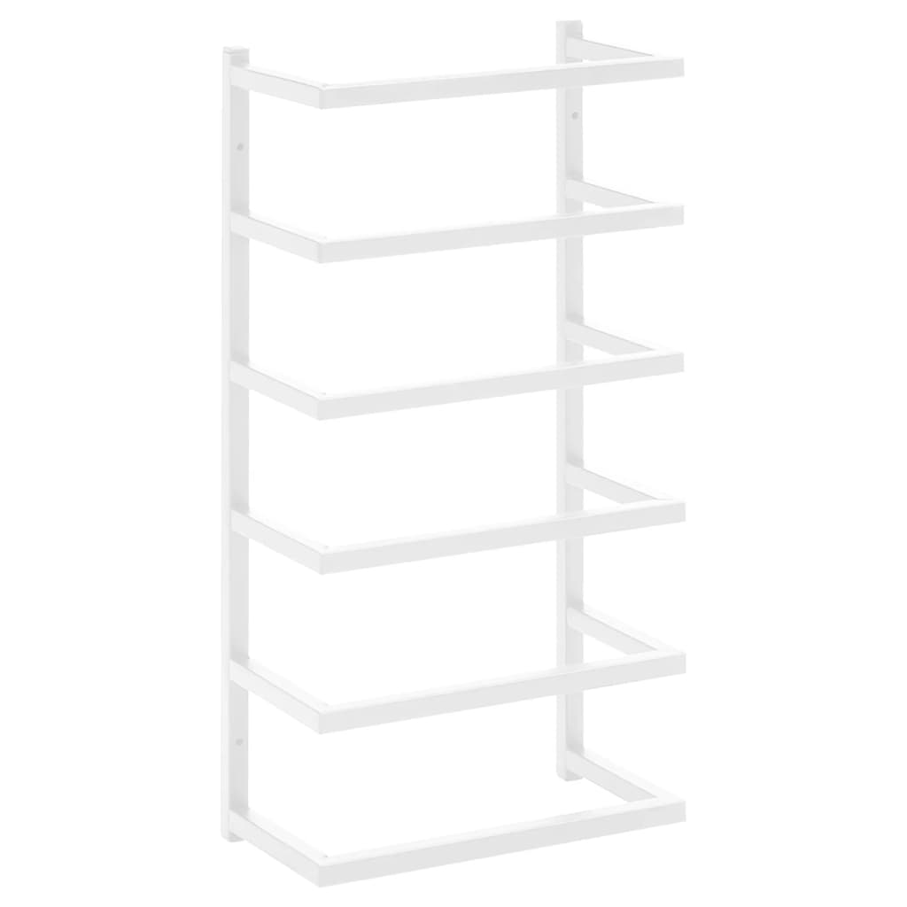 Berkfield Towel Rack White 24x12x48 cm Steel