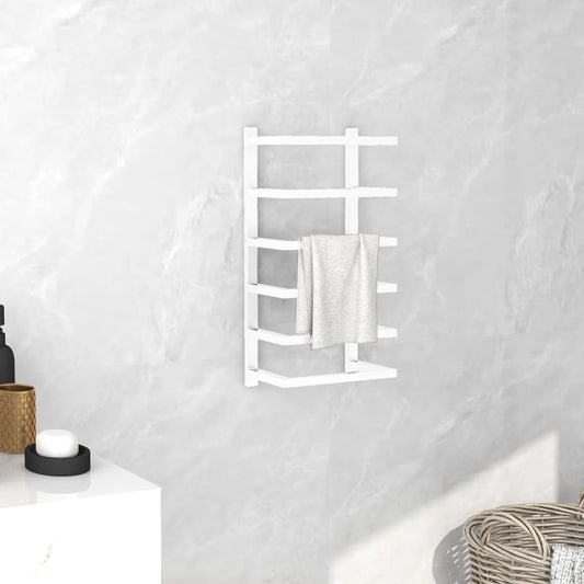 Berkfield Towel Rack White 24x12x48 cm Steel