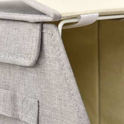 Berkfield Stackable Storage Box Set of 4 Pieces Fabric Grey