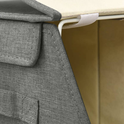 Berkfield Stackable Storage Box Set of 4 Pieces Fabric Anthracite