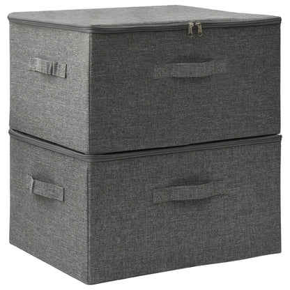 Berkfield Storage Boxes 2 pcs Fabric 43x34x23 cm Anthracite