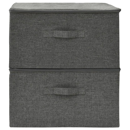 Berkfield Storage Boxes 2 pcs Fabric 43x34x23 cm Anthracite