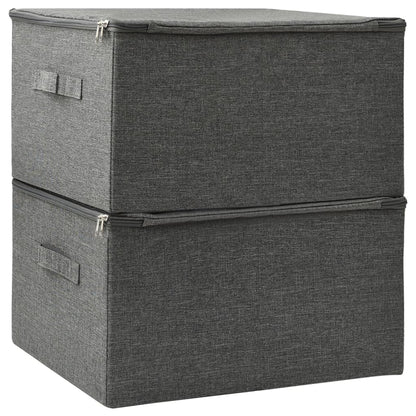 Berkfield Storage Boxes 2 pcs Fabric 43x34x23 cm Anthracite