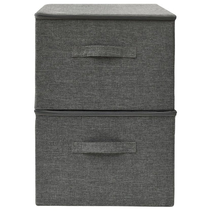 Berkfield Storage Boxes 2 pcs Fabric 43x34x23 cm Anthracite