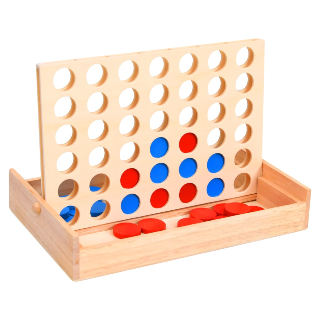 Berkfield 4 in a Row Game 24x15x4 cm Solid Wood