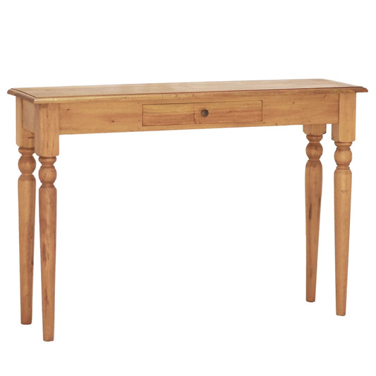 Berkfield Console Table 110x30x75 cm Solid Mahogany Wood