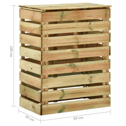 Berkfield Slatted Garden Composter 3pcs 80x50x100 cm Impregnated Pinewood