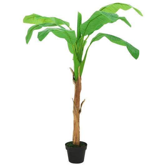 Berkfield Artificial Banana Tree with Pot 180 cm  Green