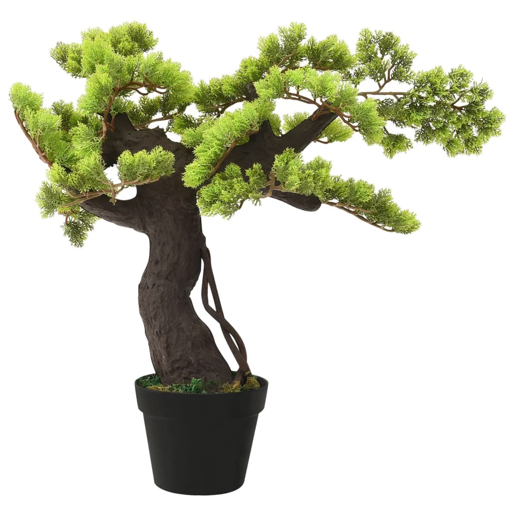 Berkfield Artificial Cypress Bonsai with Pot 70 cm Green