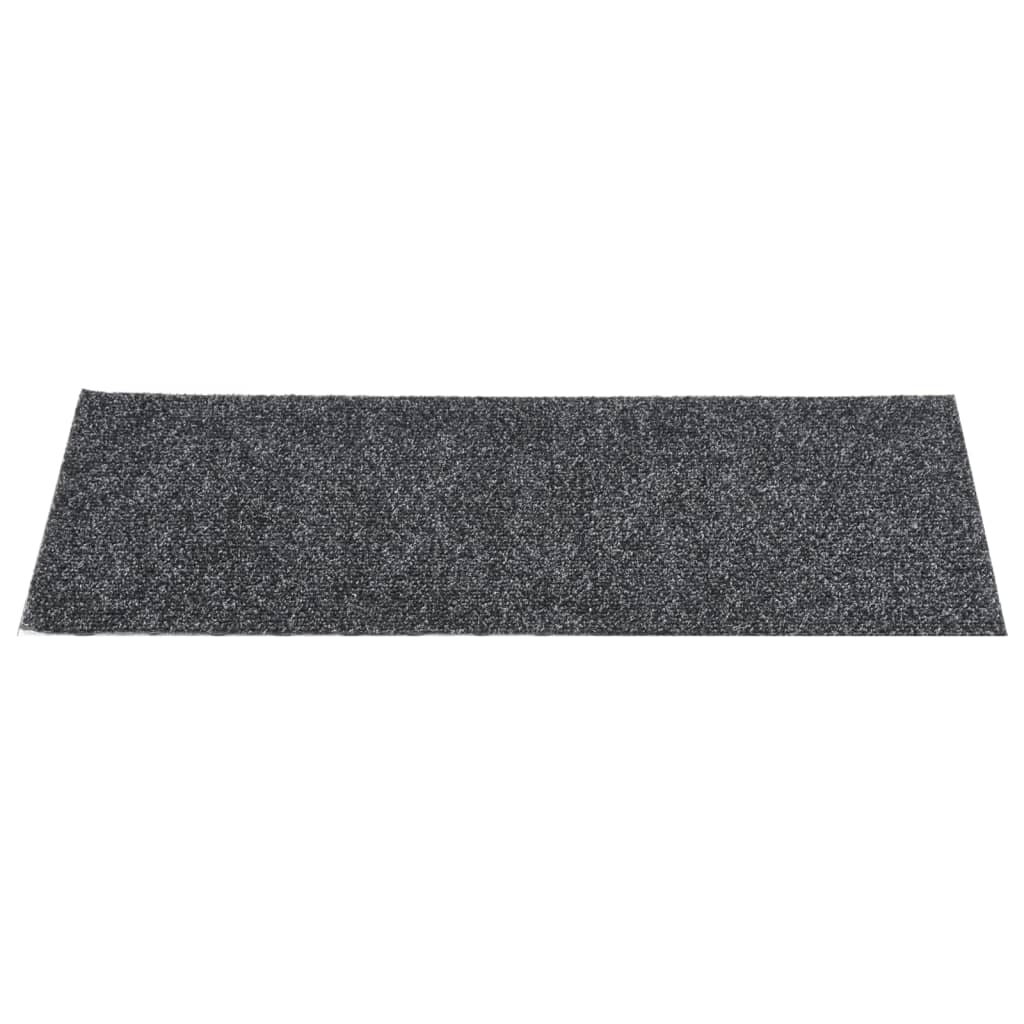 Berkfield Self-adhesive Stair Mats Rectangular 15 pcs 60x25 cm Grey