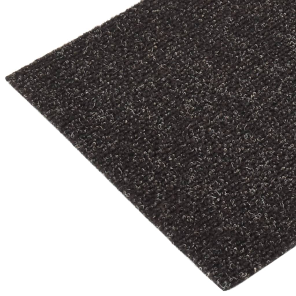 Berkfield Self-adhesive Stair Mats Rectangular 15 pcs 60x25 cm Brown