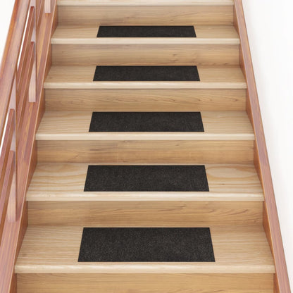 Berkfield Self-adhesive Stair Mats Rectangular 15 pcs 60x25 cm Brown