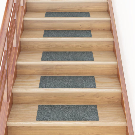 Berkfield Self-adhesive Stair Mats Rectangular 15 pcs 60x25 cm Green