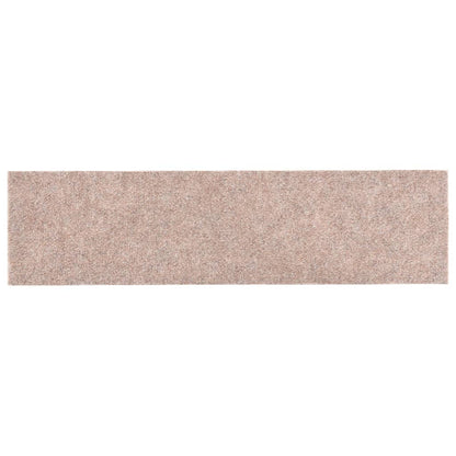 Berkfield Self-adhesive Stair Mats Rectangular 15 pcs 76x20 cm Light Brown