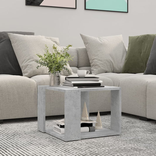 Berkfield Coffee Table Concrete Grey 40x40x30 cm Engineered Wood