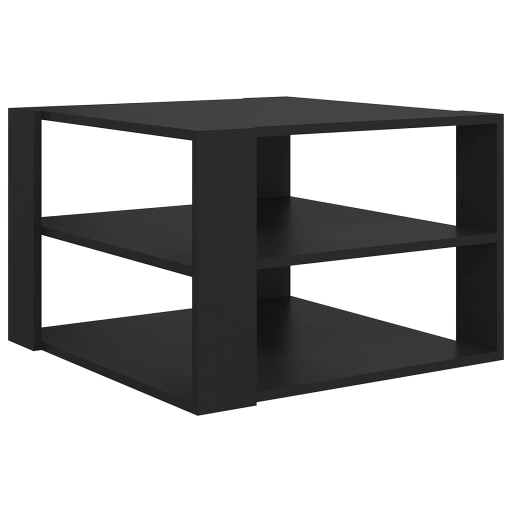 Berkfield Coffee Table Black 60x60x40 cm Engineered Wood