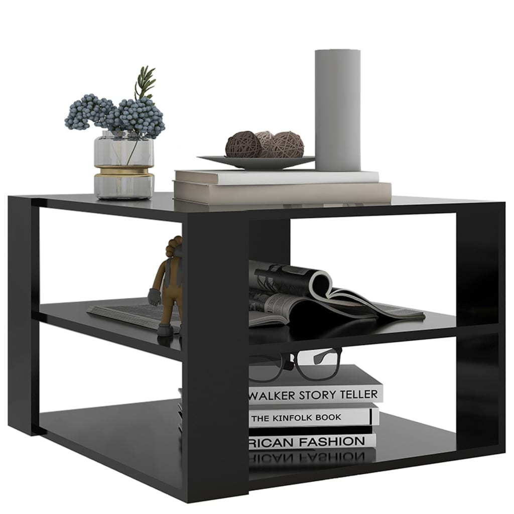 Berkfield Coffee Table Black 60x60x40 cm Engineered Wood