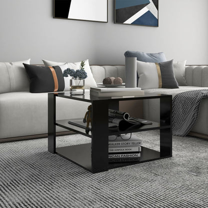Berkfield Coffee Table Black 60x60x40 cm Engineered Wood
