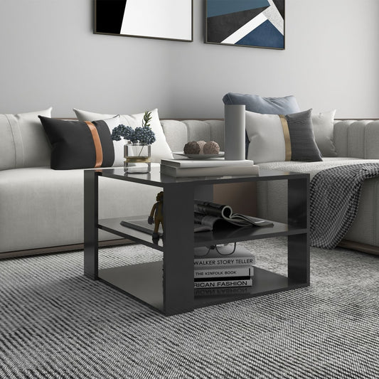 Berkfield Coffee Table Grey 60x60x40 cm Engineered Wood