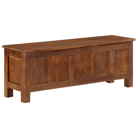 Berkfield Storage Box 110x30x40 cm Solid Mango Wood