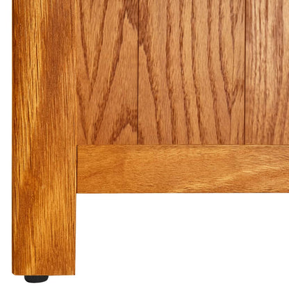 Berkfield 4-Tier Bookcase 70x22x110 cm Solid Oak Wood