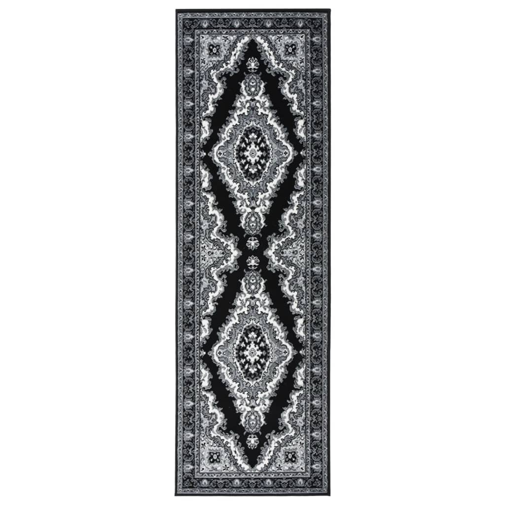 Berkfield Runner Rug BCF Black 60x200 cm