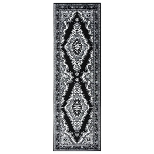 Berkfield Runner Rug BCF Black 60x200 cm