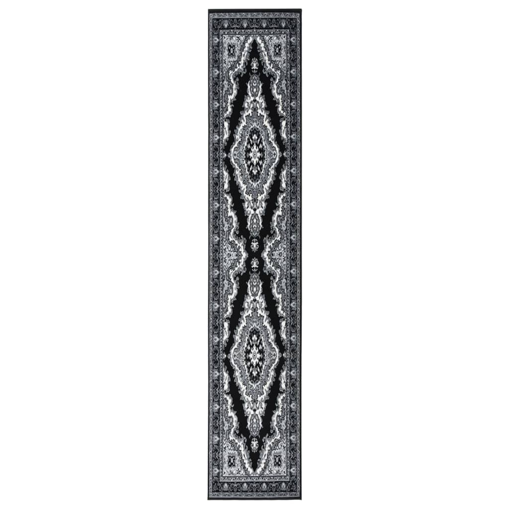 Berkfield Runner Rug BCF Black 60x500 cm