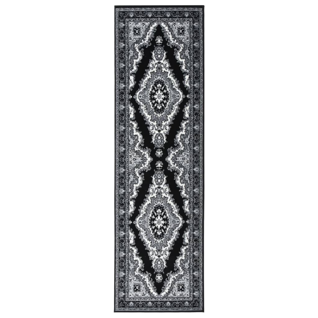 Berkfield Runner Rug BCF Black 80x300 cm