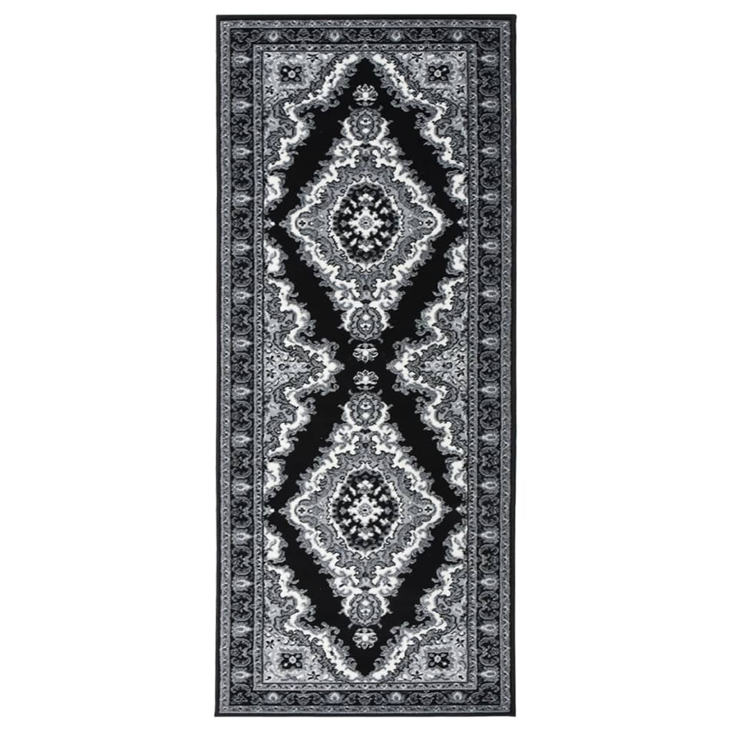 Berkfield Runner Rug BCF Black 100x250 cm