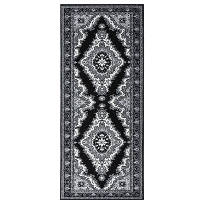 Berkfield Runner Rug BCF Black 100x250 cm