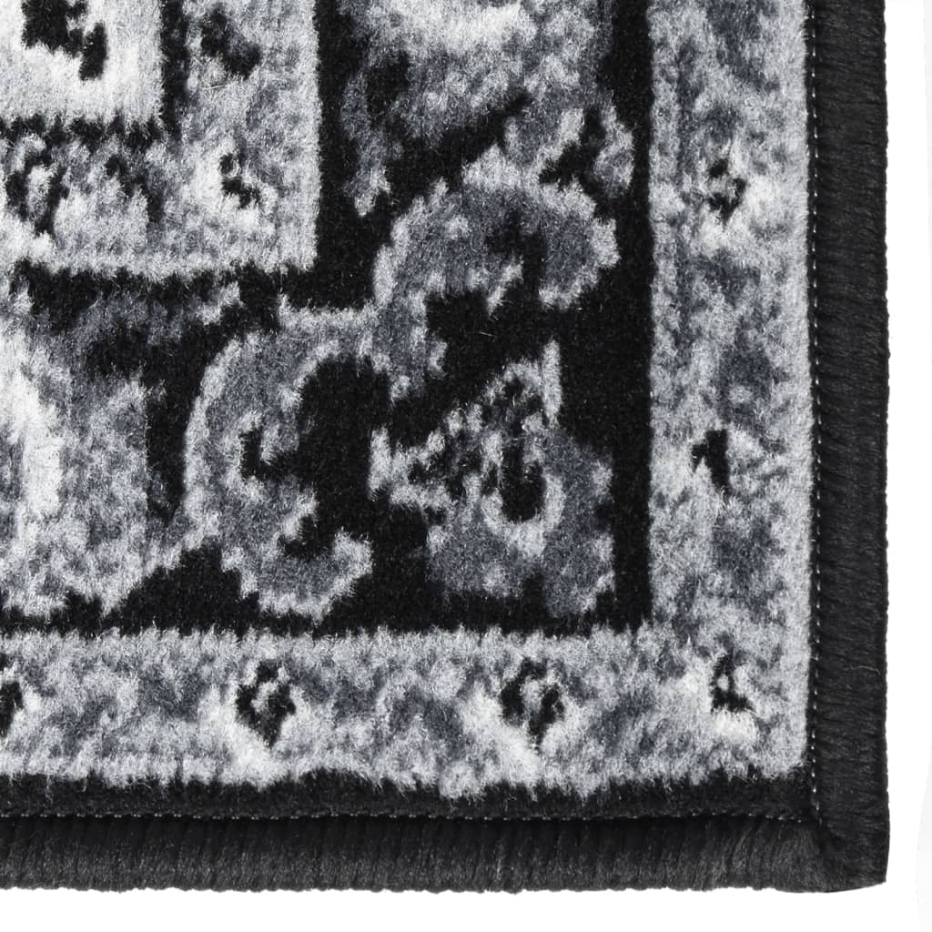 Berkfield Runner Rug BCF Black 100x250 cm