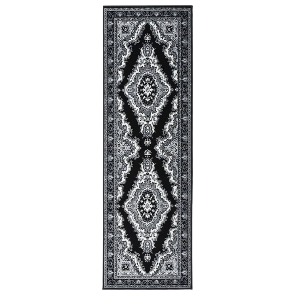 Berkfield Runner Rug BCF Black 100x350 cm