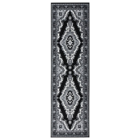 Berkfield Runner Rug BCF Black 100x400 cm