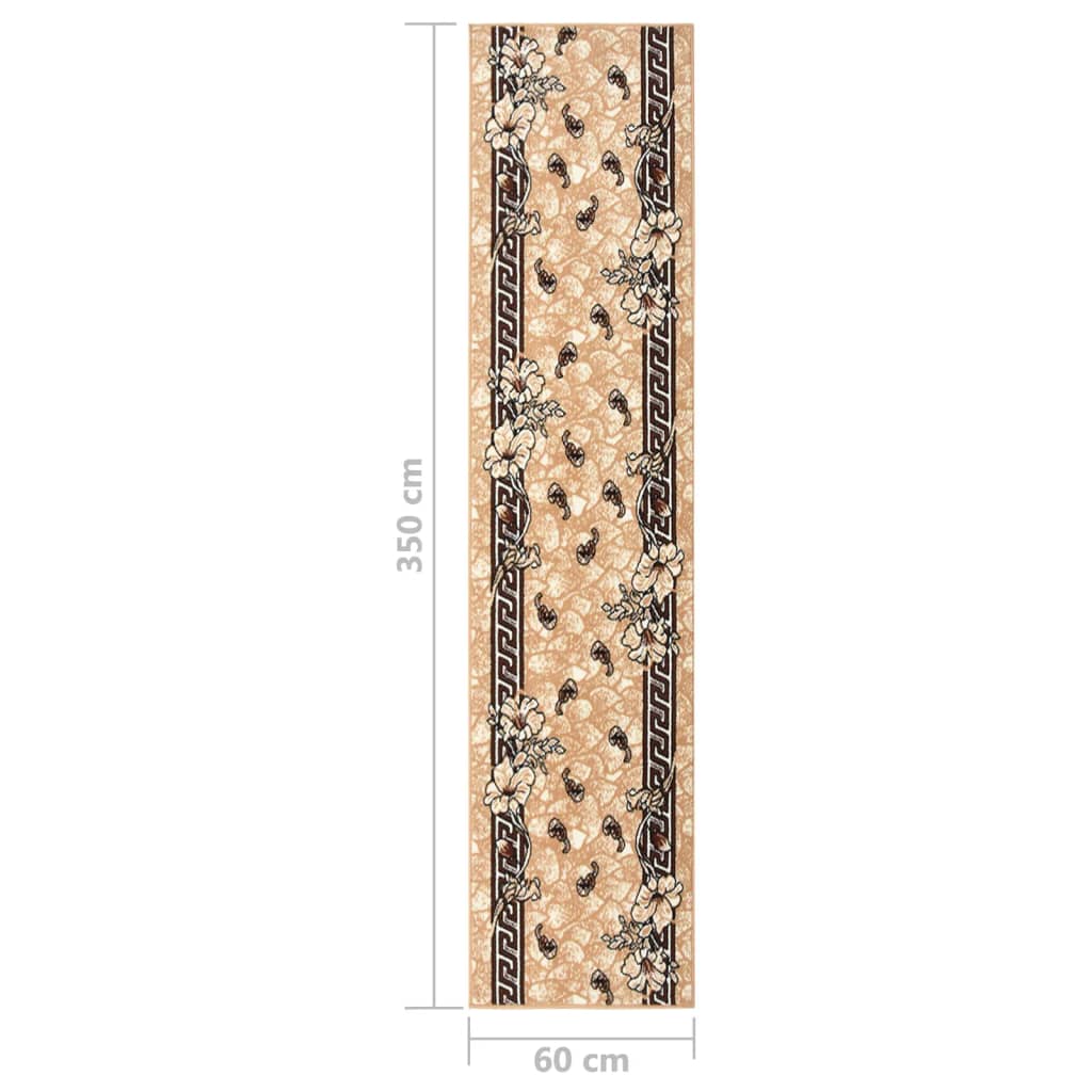 Berkfield Runner Rug BCF Beige 60x350 cm