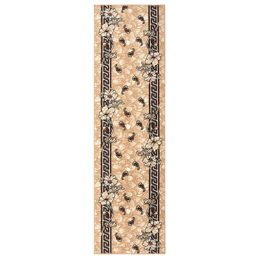Berkfield Runner Rug BCF Beige 100x400 cm