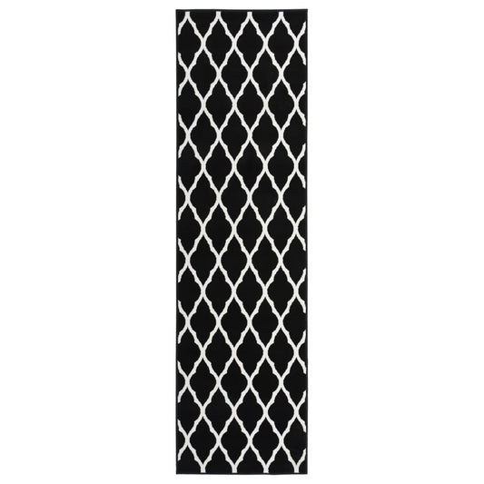 Berkfield Runner Rug BCF Black and White 60x200 cm