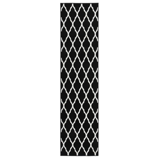 Berkfield Runner Rug BCF Black and White 60x250 cm