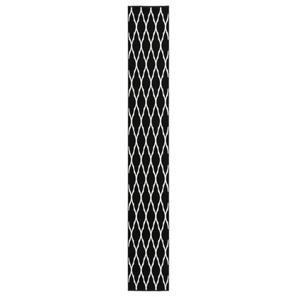 Berkfield Runner Rug BCF Black and White 60x450 cm