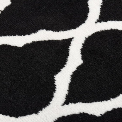 Berkfield Runner Rug BCF Black and White 60x450 cm