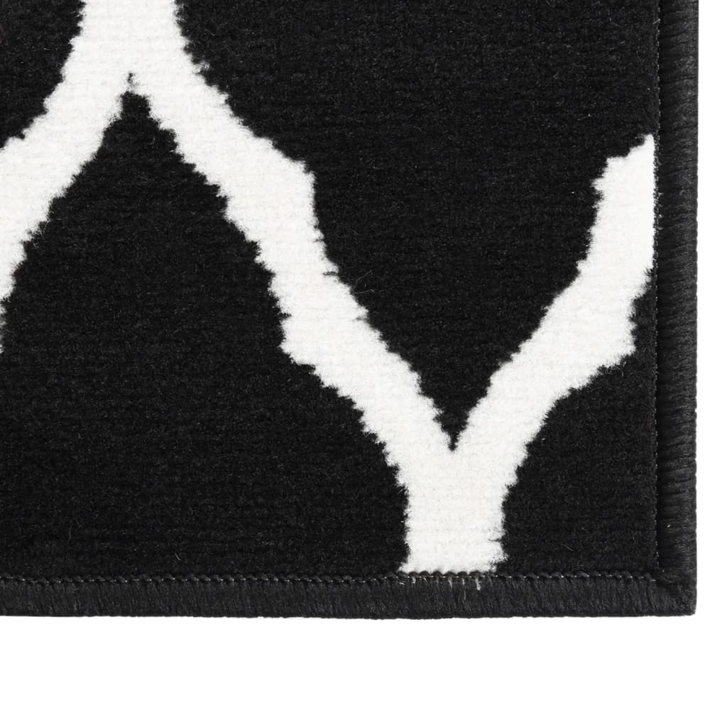 Berkfield Runner Rug BCF Black and White 60x450 cm