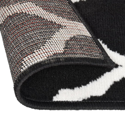 Berkfield Runner Rug BCF Black and White 60x450 cm