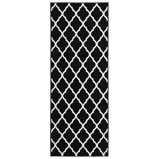 Berkfield Runner Rug BCF Black and White 80x200 cm